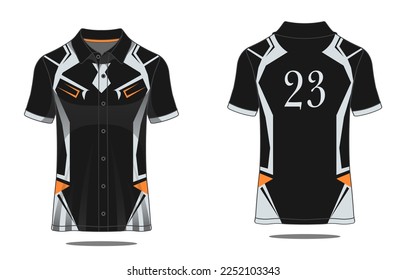 Template jersey polo sport gaming