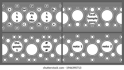 Plantilla para etiqueta, portada, anuncio, con espacio de copia. Fondo monocromo de rayas geométricas sin inconvenientes para su diseño. Vector