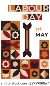 Template Labor day background illustration