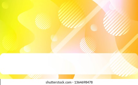 Template Landing Page With Wave Geometric Shape, Lines, Circle. For Design, Presentation, Business. Vector Illustration with Color Gradient