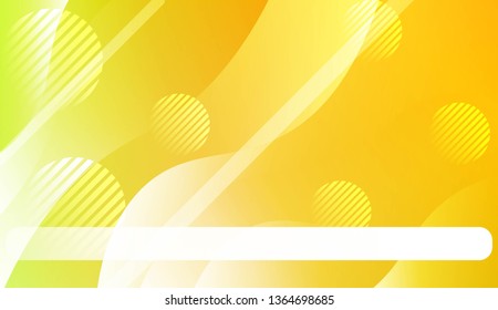 Template Landing Page With Wave Geometric Shape, Lines, Circle. For Design, Presentation, Business. Vector Illustration with Color Gradient