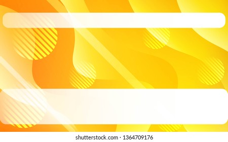 Template Landing Page With Wave Geometric Shape, Lines, Circle. For Design, Presentation, Business. Vector Illustration with Color Gradient