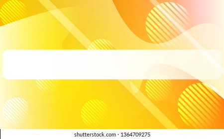 Template Landing Page With Wave Geometric Shape, Lines, Circle. For Design, Presentation, Business. Vector Illustration with Color Gradient