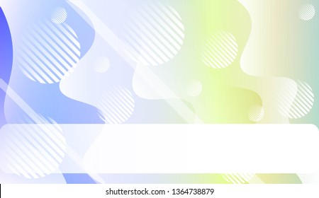 Template Landing Page With Wave Geometric Shape, Lines, Circle. For Design, Presentation, Business. Vector Illustration with Color Gradient