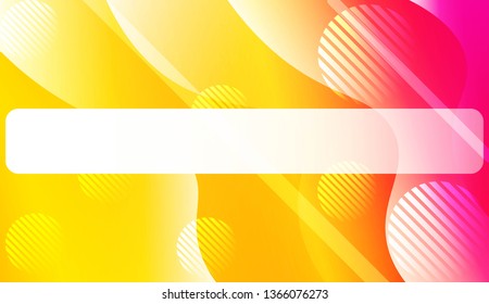 Template Landing Page With Wave Geometric Shape, Lines, Circle. For Design, Presentation, Business. Vector Illustration with Color Gradient