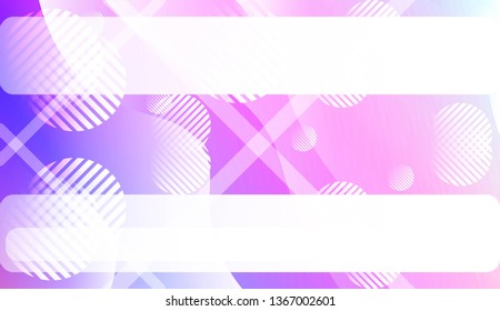 Template Landing Page With Wave Geometric Shape, Lines, Circle. For Design, Presentation, Business. Vector Illustration with Color Gradient