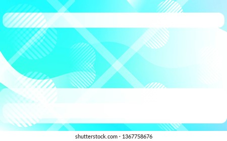 Template Landing Page With Wave Geometric Shape, Lines, Circle. For Design, Presentation, Business. Vector Illustration with Color Gradient