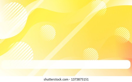 Template Landing Page With Wave Geometric Shape, Lines, Circle. For Design, Presentation, Business. Vector Illustration with Color Gradient