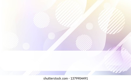 Template Landing Page With Wave Geometric Shape, Lines, Circle. For Design, Presentation, Business. Vector Illustration with Color Gradient