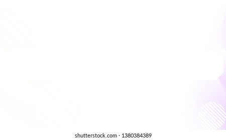 Template Landing Page With Wave Geometric Shape, Lines, Circle. For Design, Presentation, Business. Vector Illustration with Color Gradient