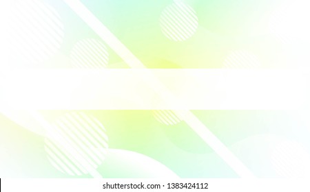 Template Landing Page With Wave Geometric Shape, Lines, Circle. For Design, Presentation, Business. Vector Illustration with Color Gradient