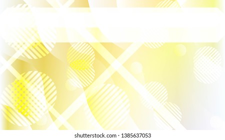 Template Landing Page With Wave Geometric Shape, Lines, Circle. For Design, Presentation, Business. Vector Illustration with Color Gradient