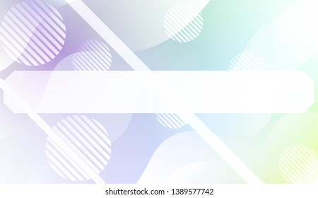 Template Landing Page With Wave Geometric Shape, Lines, Circle. For Design, Presentation, Business. Vector Illustration with Color Gradient