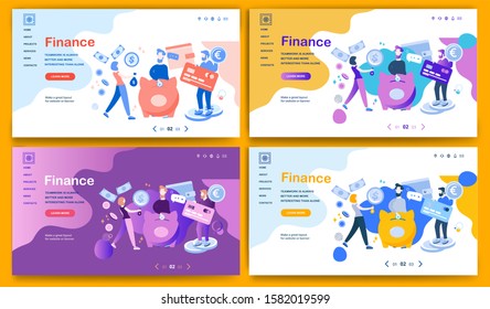 Template for landing page, website, presentation or banner on the topic Finance.

Digital flyer, also can be print advertising. Vector illustration.

