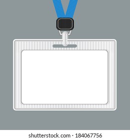 Template. Lanyard, retractor end badge. Badge templates
