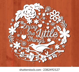 Template for laser cutting. Love Quotes typography design. For cutting any material. For the design of Postcards, invitations, decor elements, and Christmas decorations. Vector