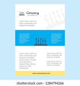 Template layout for Abacus  comany profile ,annual report, presentations, leaflet, Brochure Vector Background