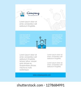 Template layout for Avatar comany profile ,annual report, presentations, leaflet, Brochure Vector Background