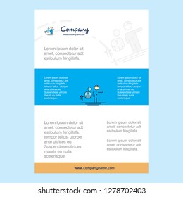 Template layout for Avatar comany profile ,annual report, presentations, leaflet, Brochure Vector Background