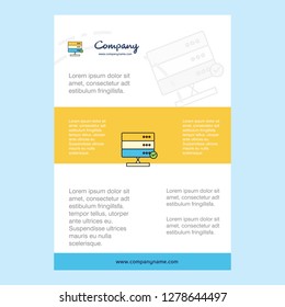 Template layout for Board  comany profile ,annual report, presentations, leaflet, Brochure Vector Background