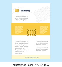 Template layout for Boundary comany profile ,annual report, presentations, leaflet, Brochure Vector Background