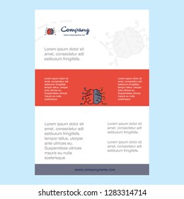 Template layout for Brain comany profile ,annual report, presentations, leaflet, Brochure Vector Background