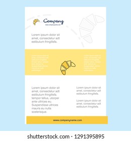 Template layout for Bun comany profile ,annual report, presentations, leaflet, Brochure Vector Background