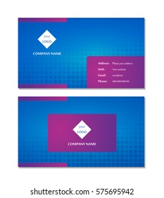 Template layout for business card vector