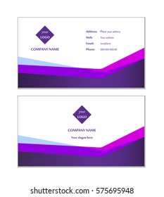 Template layout for business card vector