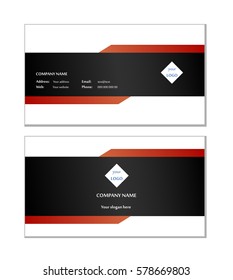 Template layout for business card vector