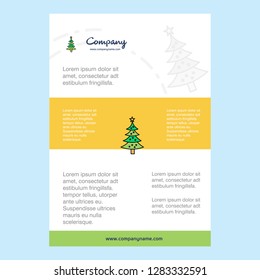 Template layout for Christmas calendar comany profile ,annual report, presentations, leaflet, Brochure Vector Background