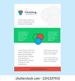 Template layout for Circles  comany profile ,annual report, presentations, leaflet, Brochure Vector Background