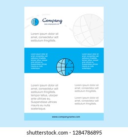 Template layout for Clock  comany profile ,annual report, presentations, leaflet, Brochure Vector Background