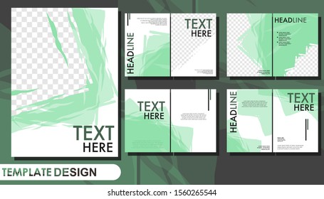 template layout company profile and presentation for business 