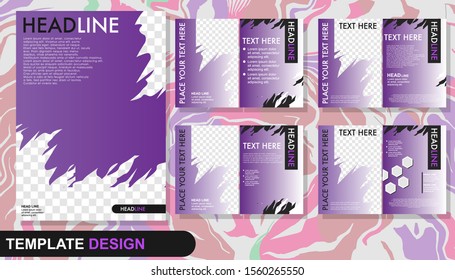 template layout company profile and presentation for business 