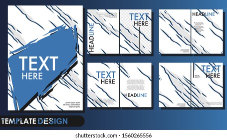 template layout company profile and presentation for business 