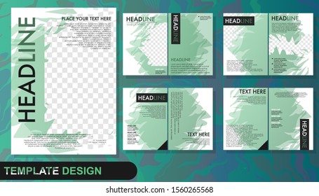 template layout company profile and presentation for business 