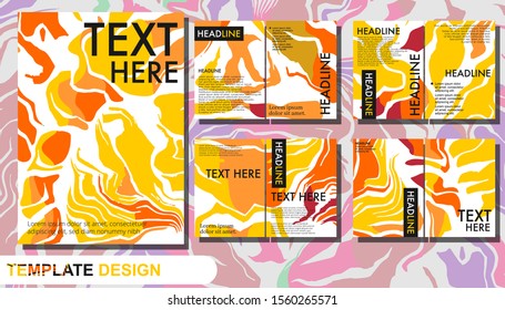 template layout company profile and presentation for business 