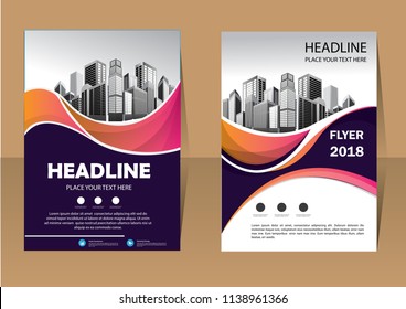 template, layout, cover, brochure, flyer, annual report for design background company