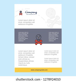 Template layout for Danger  comany profile ,annual report, presentations, leaflet, Brochure Vector Background