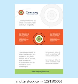 Template layout for Dart game  comany profile ,annual report, presentations, leaflet, Brochure Vector Background