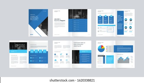 Template Layout Design Cover Page Company Stock Vector (Royalty Free ...