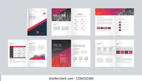 template layout design with cover page for company profile ,annual report , brochures, flyers, presentations, leaflet, magazine, book . and vector a4 size for editable. 