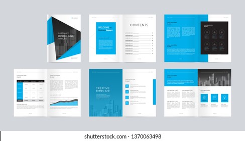 template layout design with cover page for company profile ,annual report , brochures, flyers, presentations, leaflet, magazine, book . and vector a4 size for editable. 