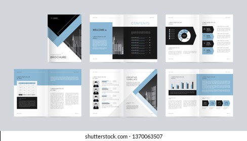 template layout design with cover page for company profile ,annual report , brochures, flyers, presentations, leaflet, magazine, book . and vector a4 size for editable. 