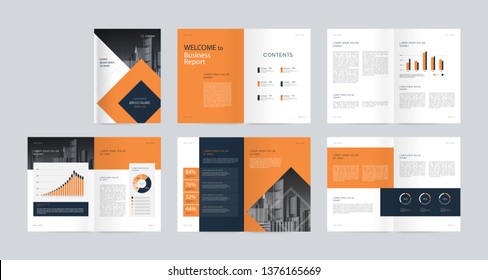 template layout design with cover page for company profile ,annual report , brochures, flyers, presentations, leaflet, magazine, book . and vector a4 size for editable. 