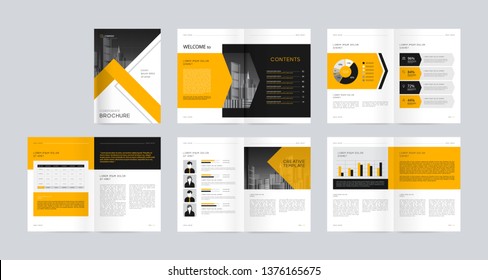 template layout design with cover page for company profile ,annual report , brochures, flyers, presentations, leaflet, magazine, book . and vector a4 size for editable. 