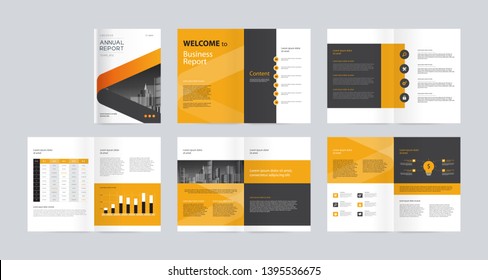 Template Layout Design Cover Page Company Stock Vector (Royalty Free ...