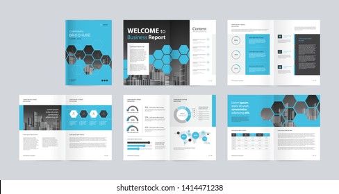 template layout design with cover page for company profile, annual report, brochures, flyers, presentations, leaflet, magazine, book . and vector a4 size for editable.