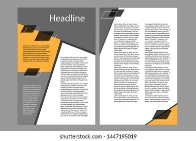 template layout design with cover page for leaflet, magazine,book and vector a4 size for editable.